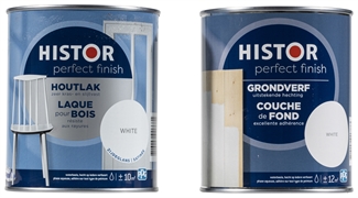 HISTOR PERFECT FINISH HOUTLAK WIT ZIJDEGLANS HISTOR PERFECT FINISH HOUTLAK WIT ZIJDEGLANS