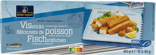 GOLDEN SEAFOOD (ALDI) VISSTICKS GOLDEN SEAFOOD (ALDI) VISSTICKS