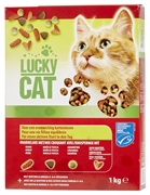 LUCKY CAT (ALDI) KNABBELMIX MET RUND, MAÏS & YUCCA, GROENTEN LUCKY CAT (ALDI) KNABBELMIX MET RUND, MAÏS & YUCCA, GROENTEN