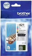 BROTHER LC-421VAL (LC421 BK/C/M/Y 4PACK) CMYK-MULTIPACK BROTHER LC-421VAL (LC421 BK/C/M/Y 4PACK) CMYK-MULTIPACK