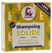 LAMAZUNA SHAMPOING SOLIDE À L'ARGILE BLANCHE ET VERTE LAMAZUNA SHAMPOING SOLIDE À L'ARGILE BLANCHE ET VERTE