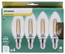 SYLVANIA TOLEDO RT CL LED GLOEILAMP E14 4,5W WARM WIT