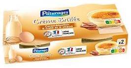 PÂTURAGES (INTERMARCHÉ) CRÈME BRÛLÉE CARAMÉLISATION À FROID ET À CHAUD