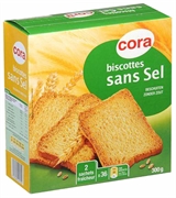 CORA BESCHUITEN NATUUR ZONDER ZOUT