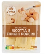 CARREFOUR EXTRA GRAN RAVIOLI RICOTTA E FUNGHI PORCINI