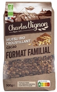 CHARLES VIGNON MUESLI BIO CROUSTILLANT CACAO