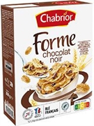 CHABRIOR (INTERMARCHÉ) GESUIKERDE RIJSTVLOKKEN, VOLKOREN TARWE EN VOLKOREN GERST MET PURE CHOCOLADE CHIPS, BRON VAN 8 VITAMINEN (D, B1, B2, PP/B3, B6, B9/M, B12, B5) EN ZINK