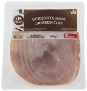 CARREFOUR CLASSIC GEKOOKTE HAM NO ANTIBIOTIC