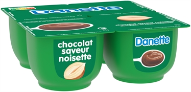 DANONE DANETTE CHOCOLADE & HAZELNOOTSMAAK
