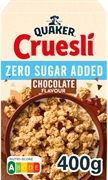 QUAKER CRUESLI ZERO SUGAR ADDED CHOCOLATE FLAVOUR