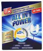 W5 (LIDL) VAATWASTABLETTEN ALL-IN-1 POWER