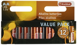KRUIDVAT ALKALINE AA BATTERIJEN