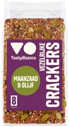TASTYBASICS VEZELRIJKE CRACKERS MAANZAAD & OLIJF