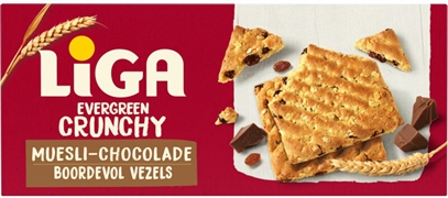 LIGA EVERGREEN CRUNCHY MUESLI-CHOCOLADE