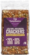 TASTYBASICS VEZELRIJKE CRACKERS ZONNEBLOEM- EN POMPOENPITTEN