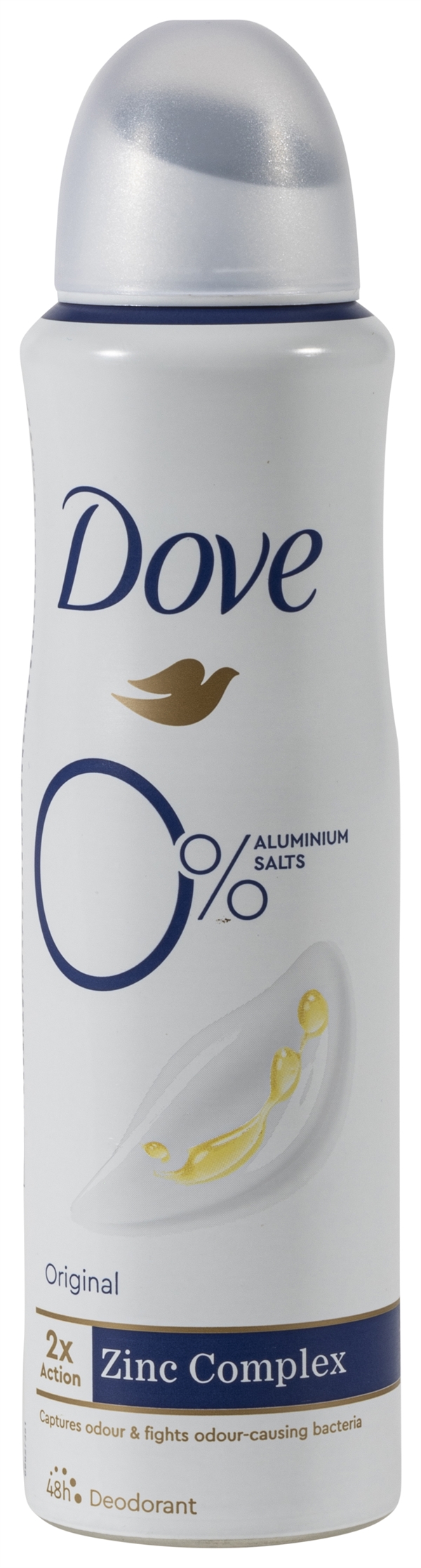 DOVE 0 ALUMINIUM SALTS DEODORANTS ORIGINAL ZINC PROTECTION test en review Testaankoop gezond