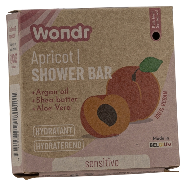 WONDR SHOWER BAR APRICOT SENSITIVE test, prijzen en review
