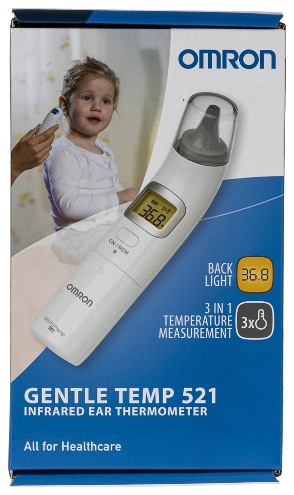 OMRON INFRARED EAR THERMOMETER GENTLE TEMP 521 (MC521E) test en