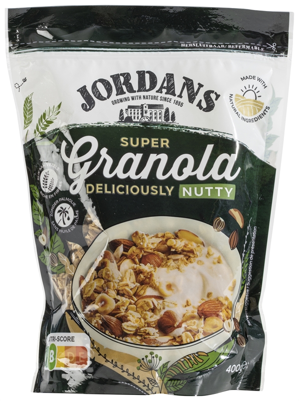 JORDANS SUPER GRANOLA DELICIOUSLY NUTTY test en review Testaankoop gezond